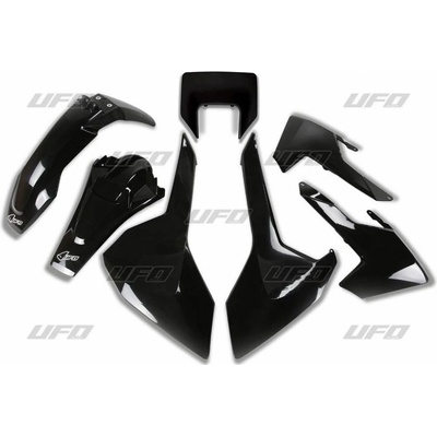 UFO kompletní plasty HUSQVARNA TX/TE/FE 17-19 černá s krytem světla HUSQVARNA TE 630 rok 17-19