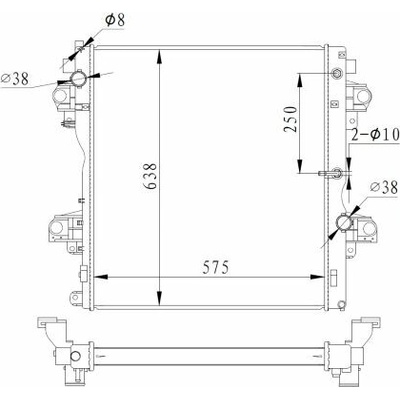 Chladič vody pro motor NRF 550018
