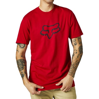 Fox Legacy Fox Head Ss Tee Flame red