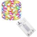 SPRINGOS LED reťaz Nano 10 m 100 LED 3x AA multicolor
