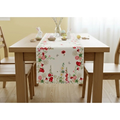 Mybesthome Vzorovaný ubrus běhoun Flowers II. 40x140 cm