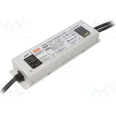 MEAN WELL ELG-150-C700AB-3Y Napájecí zdroj: spínaný; LED; 149,8W; 107÷214VDC; 350÷700mA; IP65