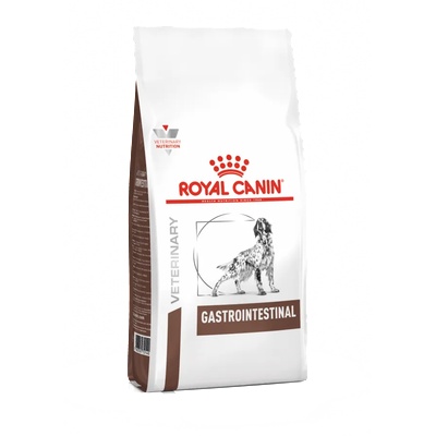 Royal Canin Gastro Intestinal - лeчебна храна за контрол на храненето на кучетата, формулирана за намалява острите нарушения в чревната абсорбция и да поддържа хранително възстановяване след болест 15кг
