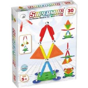 Supermag магнитен строителен комплект Multicolor 30бр (0650)