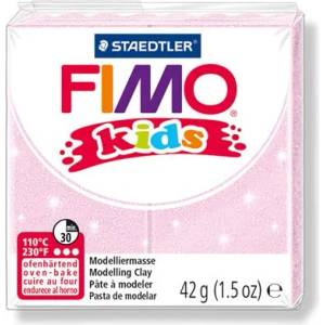 FIMO Глина, 42 g, горима, FIMO "Kids", светлорозова перла 8030-206 (8030-206)