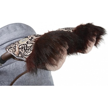 Little Angel rukavice DeLuxe pudrová kašmírový prošev pudrová