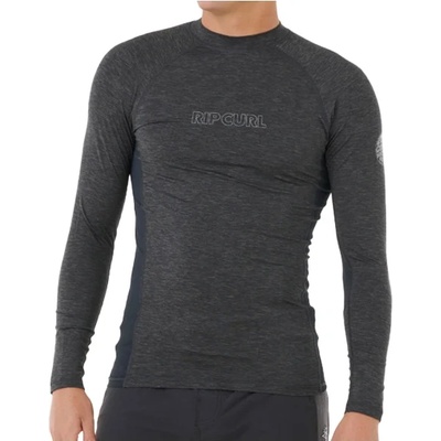 Rip Curl Мъжка плажна тениска от ликра Rip Curl Dawn Patrol UPF Perf L/S Lycra - Black Marle (050-2287-0113)