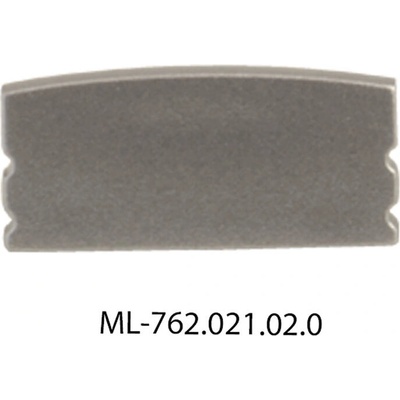 ML-762.021.02.0 Koncovka pro PH bez otvoru, stříbrná barva, 1 ks