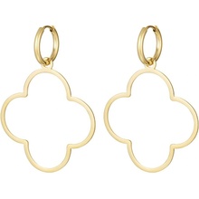 Ornamenti pozlacené náušnice Clover gold OOR300011