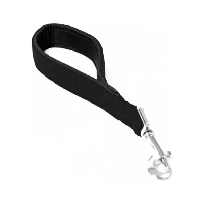 Duvoplus Nylon къс повод за кучета - черен, дължина 30 см, ширина 25 мм, Белгия - 0111000028