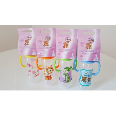 Baby Bruin kojenecká fľaša PP s uškom zelená 240 ml