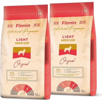 Fitmin dog medium light 2 x 12 kg