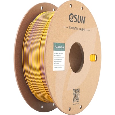 eSUN PLA-Matte Dual Purple Yellow - 1, 75 mm / 1000 g (PLA-MTD175B-ZY1P1)