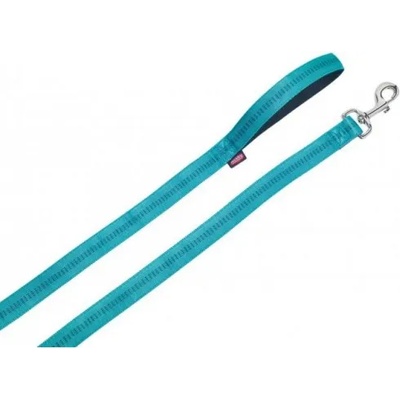 Nobby Повод за куче soft grip дължина 120 см дебелина 20 мм тюркоаз 78515-34