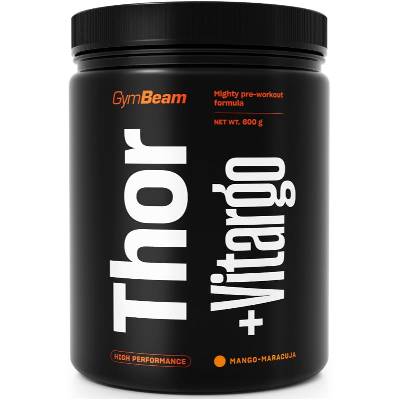 GymBeam Thor Fuel + Vitargo podpora športového výkonu s kofeínom príchuť Mango & Maracuja 600 g
