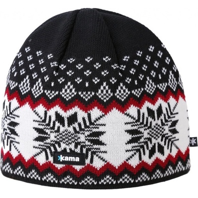 Kama Pletená Merino čepice A137 černá