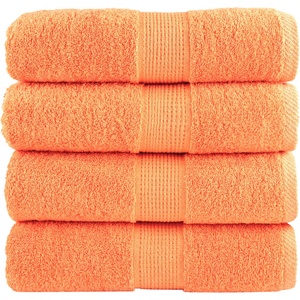 vidaXL Премиум кърпи за пране SOLUND 4 бр. оранжеви 30x30 см 600 г/м2 (137372)
