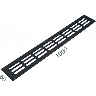 MPkovania SRL Alfa 60 x 1000 mm čierna matná