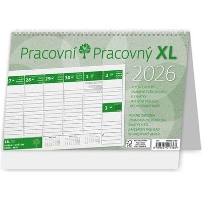 stolní Pracovní XL/Pracovný XL / 19cm x 24cm / S68-26 2026