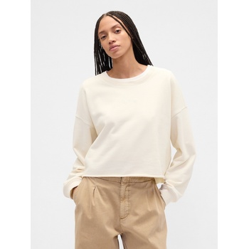 GAP Oversize crop суитшърт Heavyweight GAP GAP | Byal | ЖЕНИ | M