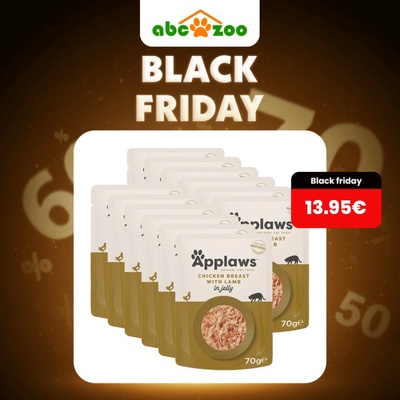 Applaws s kuracími prsiami a jahňacím v želé 12 x 70 g