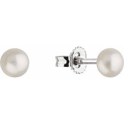 Pavona Stříbrné náušnice pecky s pravými perlami 21063.1