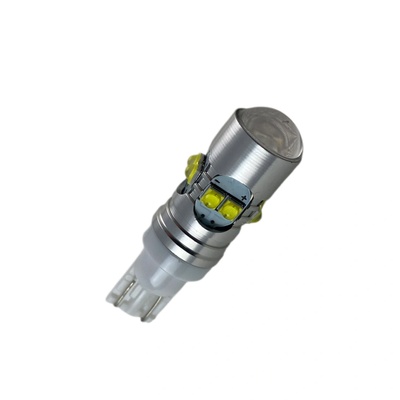 Лед крушки тип T10 10W с 10 диода 2323 по 1W Cree и лупа (T1010WC)