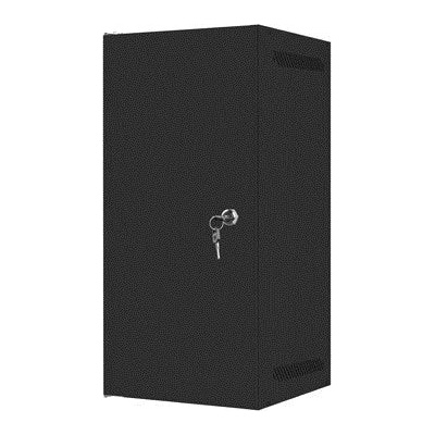 Lanberg Шкаф Lanberg 10" стенен монтаж 12U/280x310 за самостоятелно сглобяване с метална врата черен (плоска опаковка) (WF10-2312-00B)