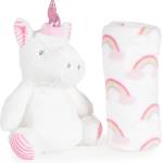 Cangaroo Бебешко одеяло 90/75 cm с играчка Unicorn rainbow 