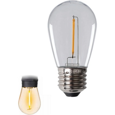 Kanlux Malá LED žárovka E27 teplá bílá 0,5W filament čirá ST45