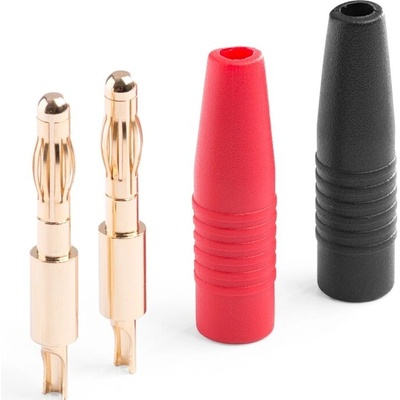 KAVAN Banánek 4mm GOLD pájecí černý+červený – Sleviste.cz