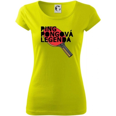 Ping Pongová legenda Pure dámske tričko Limetková