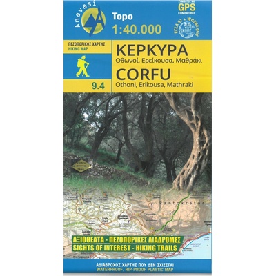 mapa Corfu 1:40 t. voděodolná