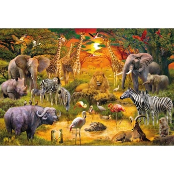 Schmidt Spiele Пъзел Schmidt от 150 части - Африкански животни (56195)
