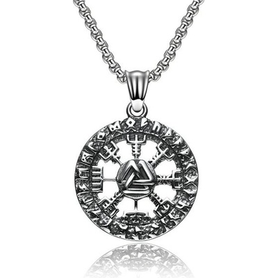 Impress Jewelry Přívěsek z chirurgické ocel Vegvísir vikingský kompas 2310241550363268