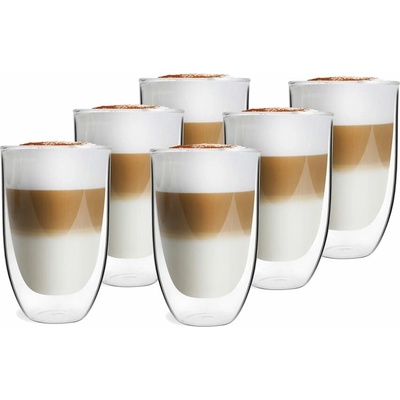 Design Vialli Amo termosklenice s dvojitou stěnou na kávu latte 6 350 ml