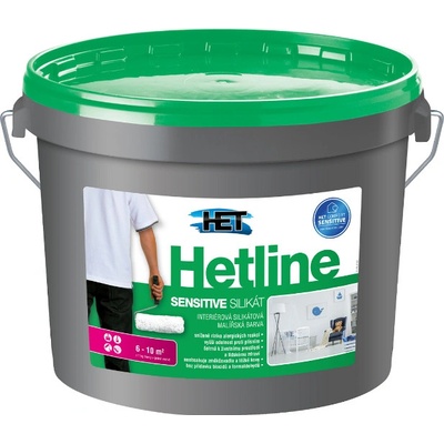 HET HETLINE SENSITIVE SILIKÁT - Silikátová interiérová farba biela 20 kg