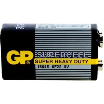Image 1 of GP Batteries Цинк карбонова батерия GP 6F22 /9V/ Supercell 1604E 1 бр. shrink (GP-BM-1604S-B)