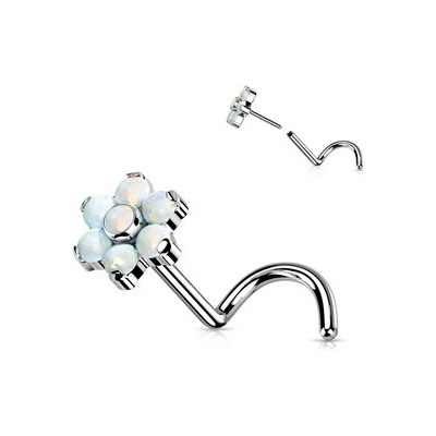Šperky4U Push In piercing do nosu titan TIT1180