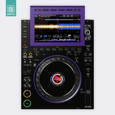 Doto Design Skin CDJ 3000X COLORS DVS Purple – Zboží Mobilmania
