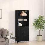 vidaXL Висок шкаф Черния дъб 69, 5 x 32, 5 x 180 см Инженерна дървесина (3332504)