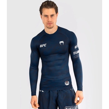 UFC, VENUM Рашгард UFC Fusion by Venum Fight Week Men’s Performance Long Sleeve Rashguard - Oceanic Blue - XXL