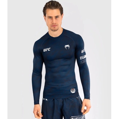 UFC, VENUM Рашгард UFC Fusion by Venum Fight Week Men’s Performance Long Sleeve Rashguard - Oceanic Blue - XXL