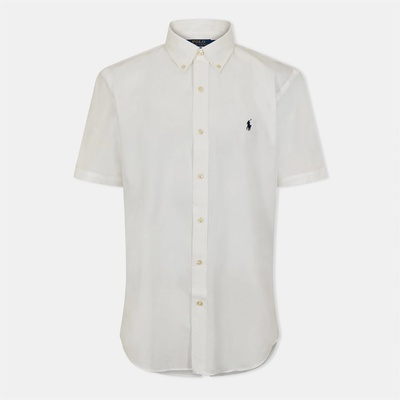Ralph Lauren Риза с къс ръкав Polo Ralph Lauren Poplin Short Sleeve Shirt - White