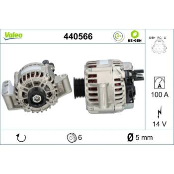 VALEO Alternátor 440566