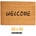 60 х 40 см килимче за врата в бежов цвят с надпис welcome (011582)