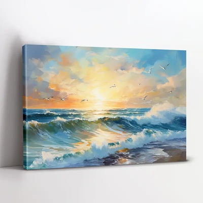 Картина Морски пеизаж 30 х 40 см. с дървена подрамка 2457