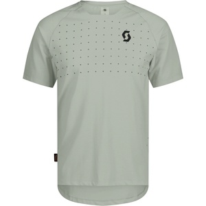 Scott Мъжка фланелка с къс ръкав за колоездене Scott Tee Trail Vertic Pro S/S Cycling jersey - Cotton White - размер M (056-3349-0513)