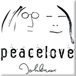 John Lennon Peacelove Black On White Магнит (JLMAG17)