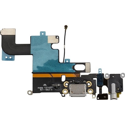 Flex kábel nabíjania iPhone 6 - nabíjací konektor, mikrofón Farba: sivá